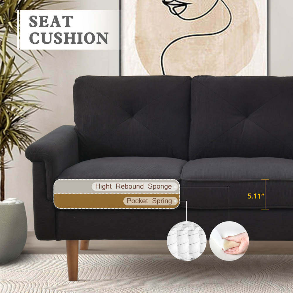 Living Room 71.65'' Wide 3-Seats Sofa Multiple Colour