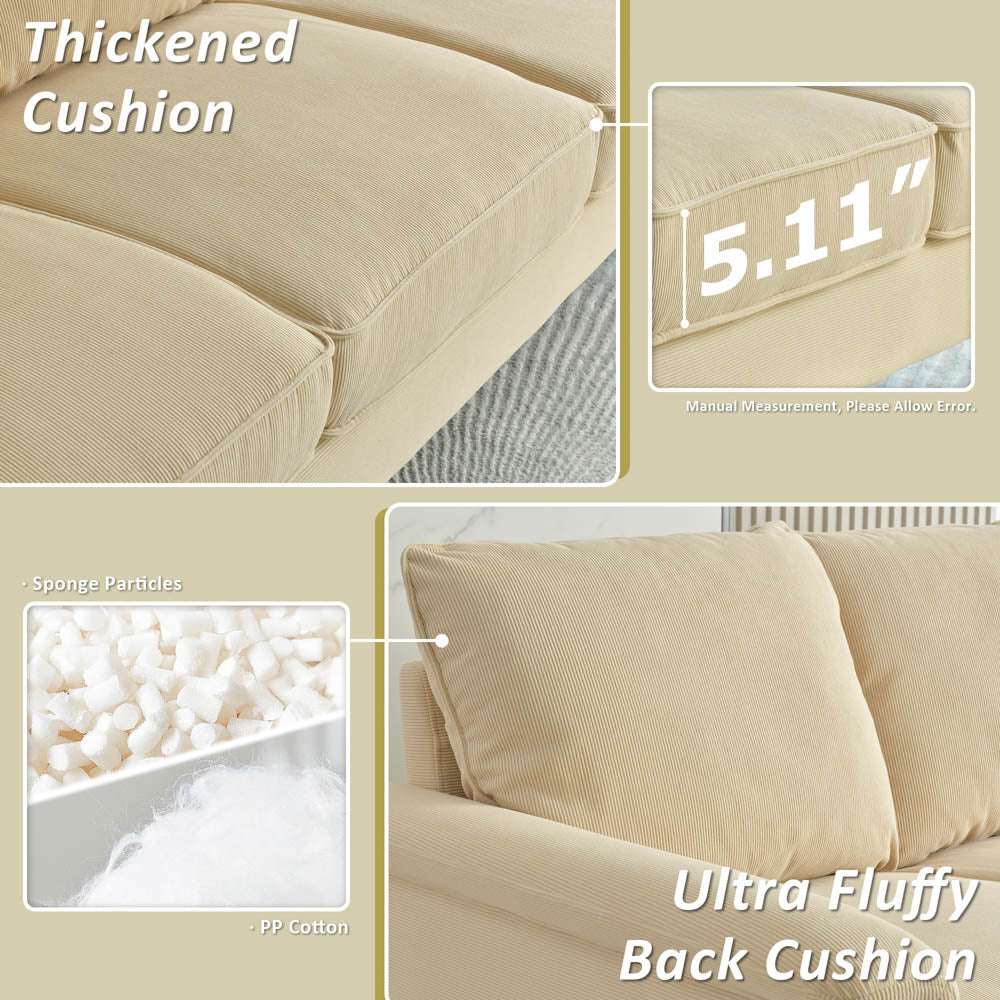 Living Room 71.65'' Wide 3-Seats Sofa Multiple Colour