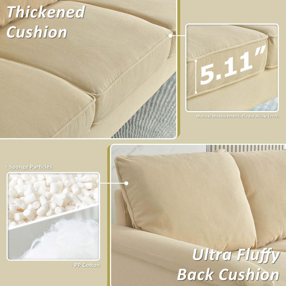 Living Room 71.65'' Wide 3-Seats Sofa Multiple Colour