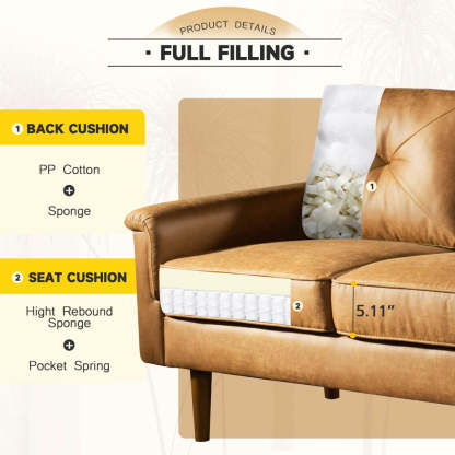 Living Room 71.65'' Wide 3-Seats Sofa Multiple Colour