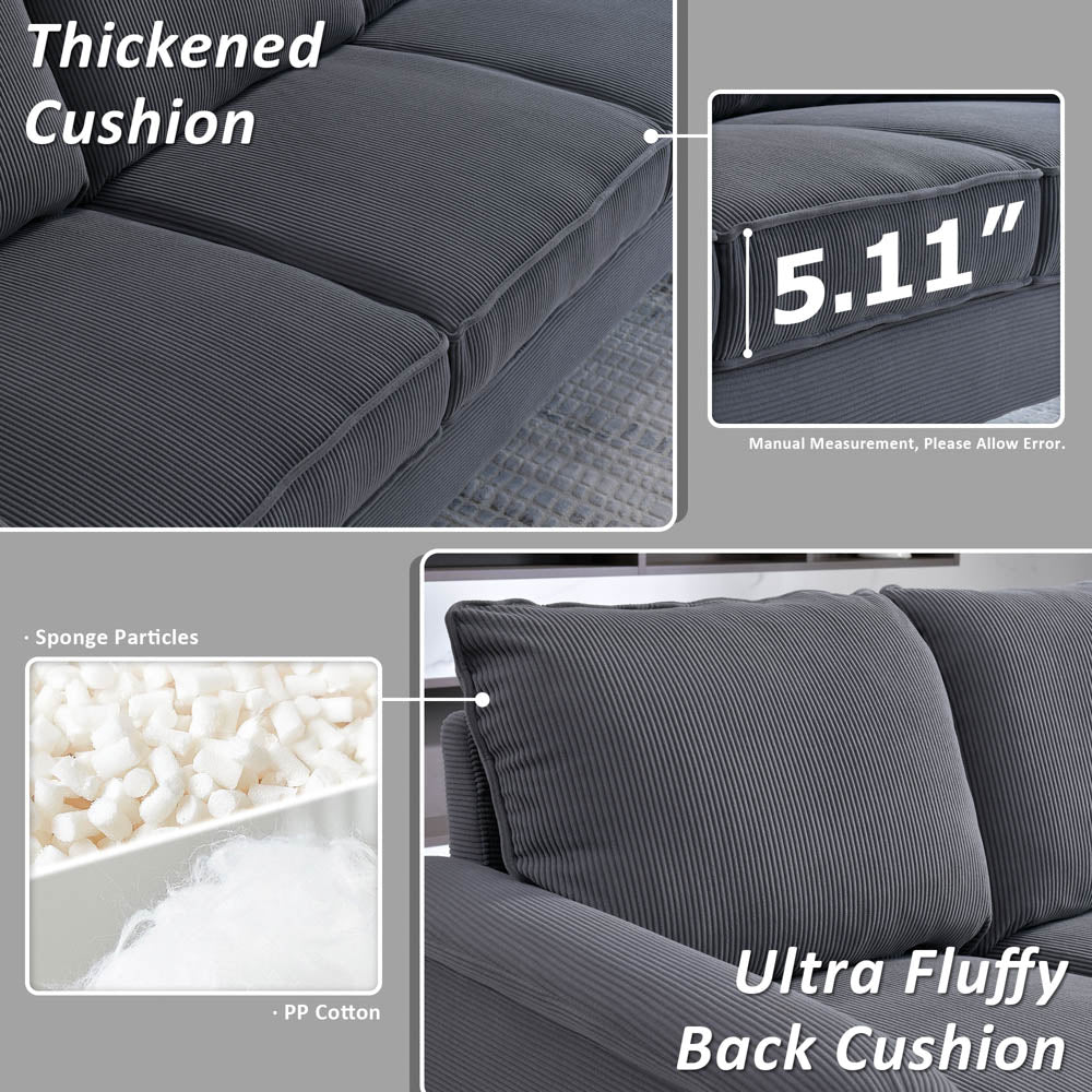 Living Room 71.65'' Wide 3-Seats Sofa Multiple Colour