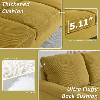Living Room 71.65'' Wide 3-Seats Sofa Multiple Colour