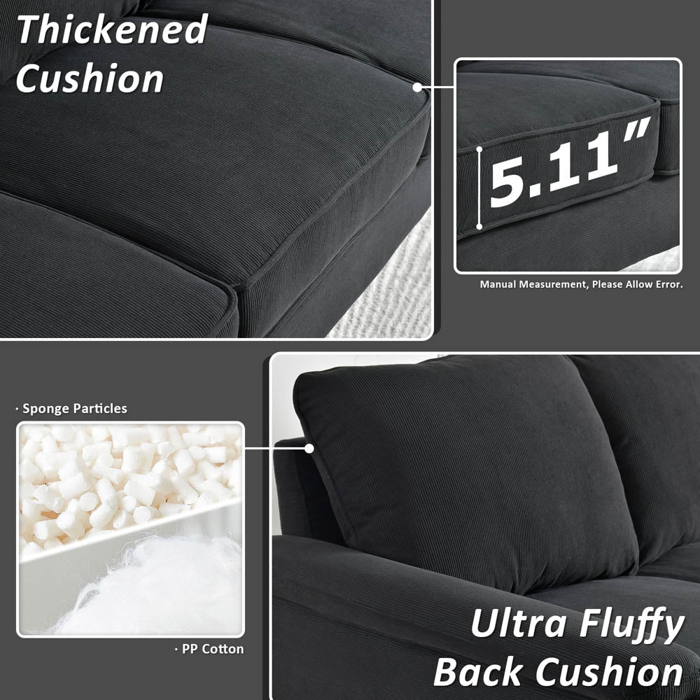 Living Room 71.65'' Wide 3-Seats Sofa Multiple Colour