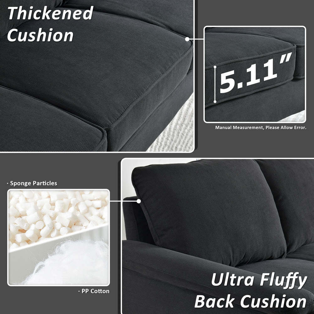 Living Room 71.65'' Wide 3-Seats Sofa Multiple Colour