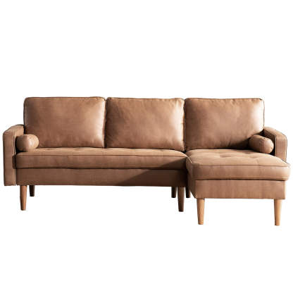 83.07'' Mid Century Sectional Chaise Sofa, L-Shaped Couch