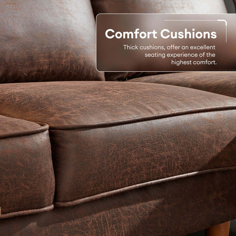 Living Room 81.50" Wide Sectional Chaise Sofa, L-Shaped Couch