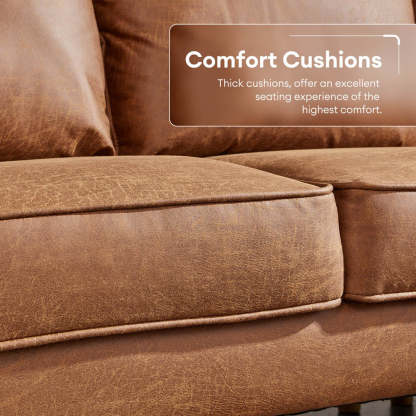 Living Room 81.50" Wide Sectional Chaise Sofa, L-Shaped Couch