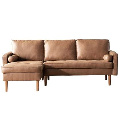 83.07'' Mid Century Sectional Chaise Sofa, L-Shaped Couch