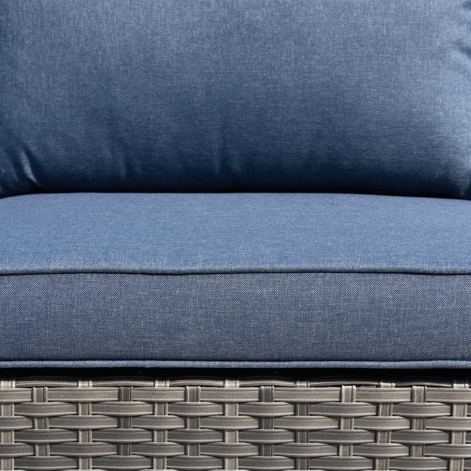 Outdoor Sectional Furniture 9-Piece with Cushions and Table