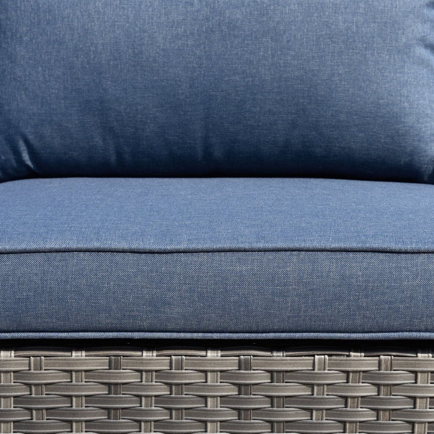 Outdoor Sectional Furniture 9-Piece with Cushions and Table