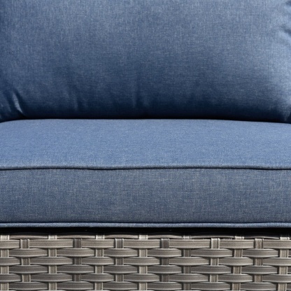 Outdoor Sectional Furniture 9-Piece with Cushions and Table