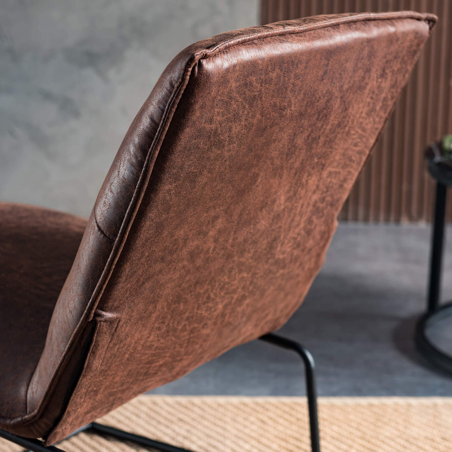 Living Room 25.2'' Wide Armless Accent Chair with Metal Frame