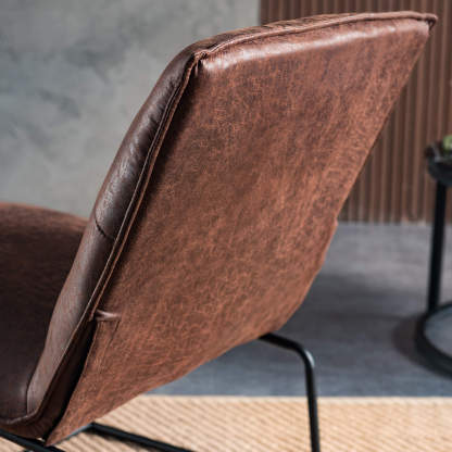 Living Room 25.2'' Wide Armless Accent Chair with Metal Frame