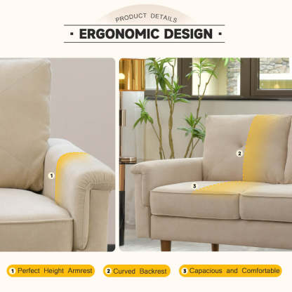 Living Room 71.65'' Wide 3-Seats Sofa Multiple Colour