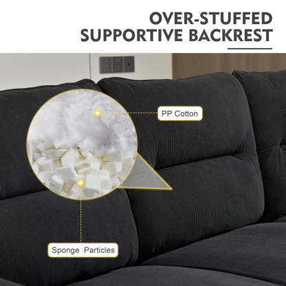 Living Room 71.65'' Wide 3-Seats Sofa Multiple Colour