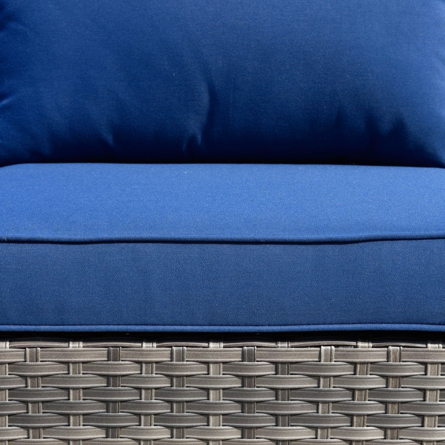 Outdoor Sectional Furniture 9-Piece with Cushions and Table