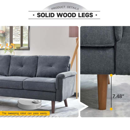 Living Room 71.65'' Wide 3-Seats Sofa Multiple Colour