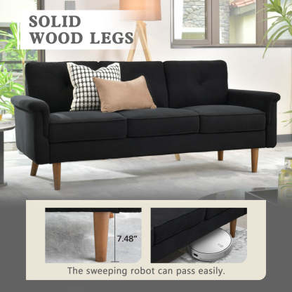 Living Room 71.65'' Wide 3-Seats Sofa Multiple Colour