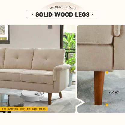 Living Room 71.65'' Wide 3-Seats Sofa Multiple Colour