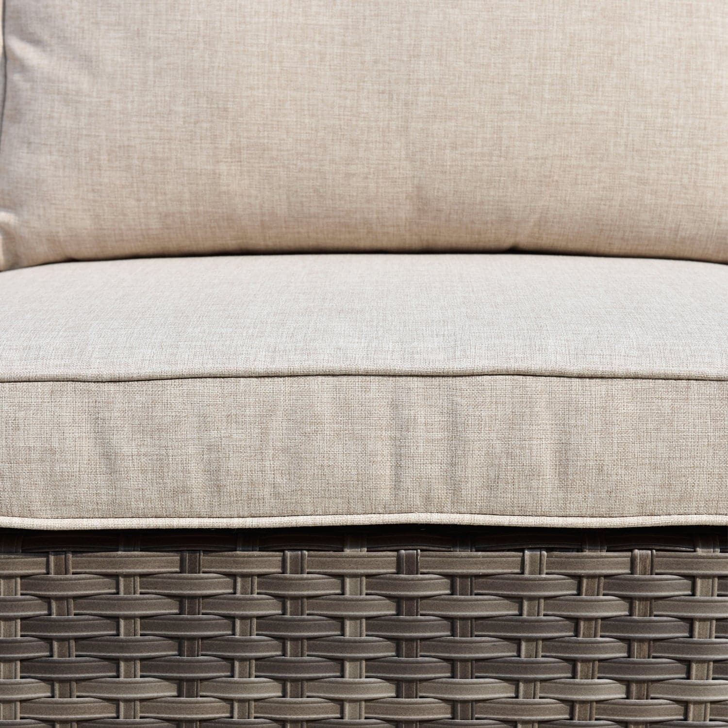 Outdoor Sectional Furniture 9-Piece with Cushions and Table