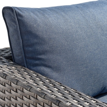 Outdoor Sectional Furniture 9-Piece with Cushions and Table