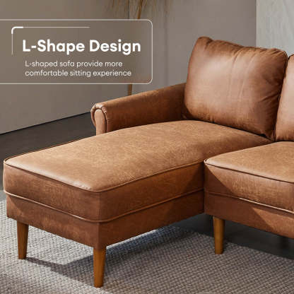 Living Room 81.50" Wide Sectional Chaise Sofa, L-Shaped Couch