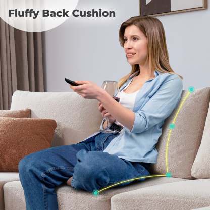 126" Elegant Cloud Velvet U-Shaped Sofa with Double Chaise