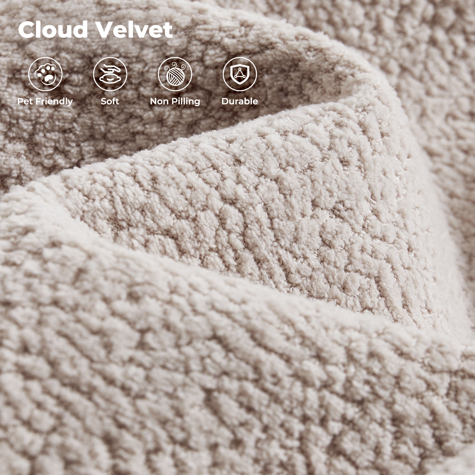 126" Elegant Cloud Velvet U-Shaped Sofa with Double Chaise