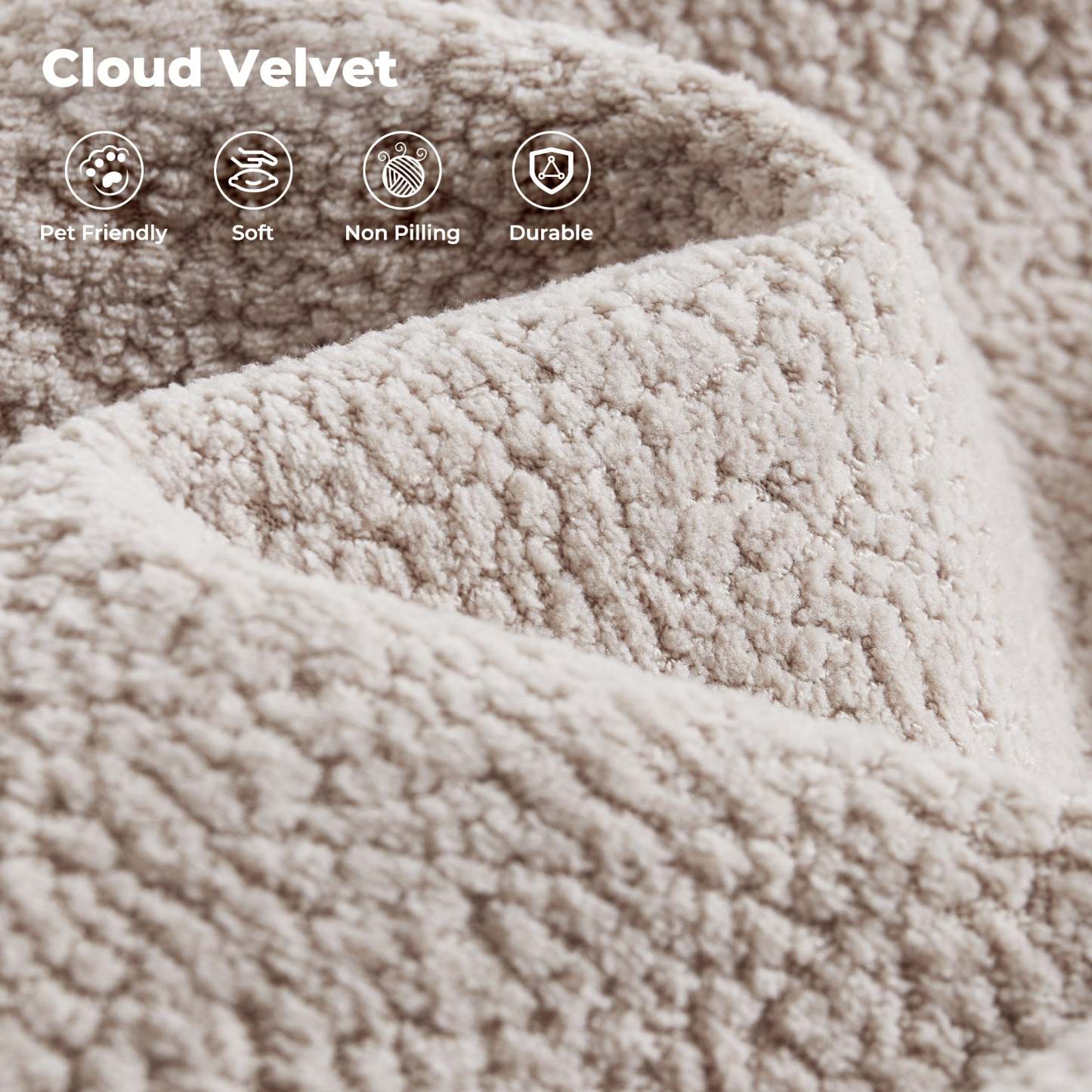 126" Elegant Cloud Velvet U-Shaped Sofa with Double Chaise