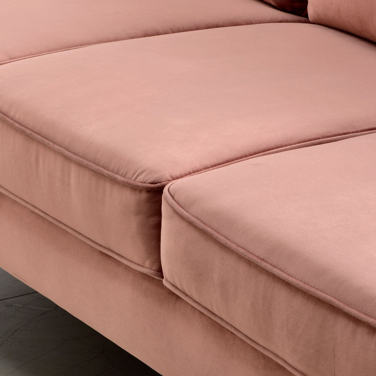 Living Room 73.6'' Wide Suede or Line Fabric Sofa, 6 Colors