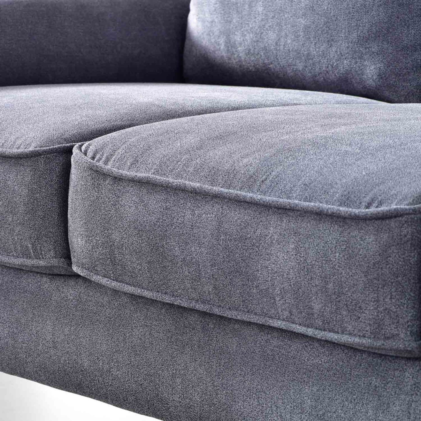 Living Room 73.6'' Wide Suede or Line Fabric Sofa, 6 Colors