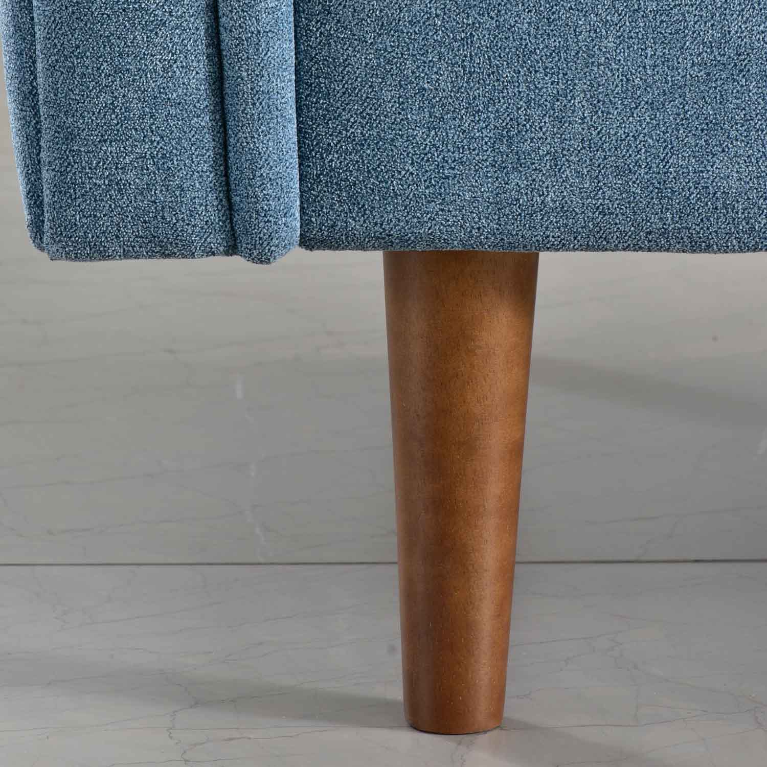 Living Room 73.6'' Wide Suede or Line Fabric Sofa, 6 Colors