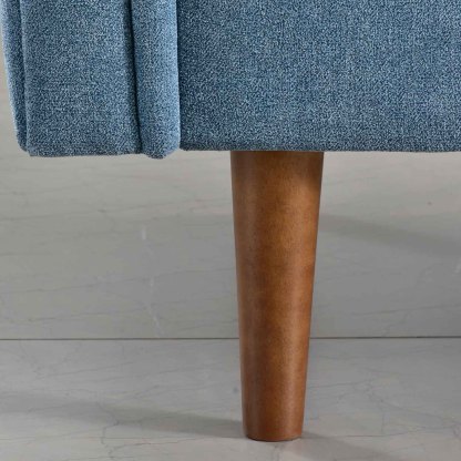 Living Room 73.6'' Wide Suede or Line Fabric Sofa, 6 Colors