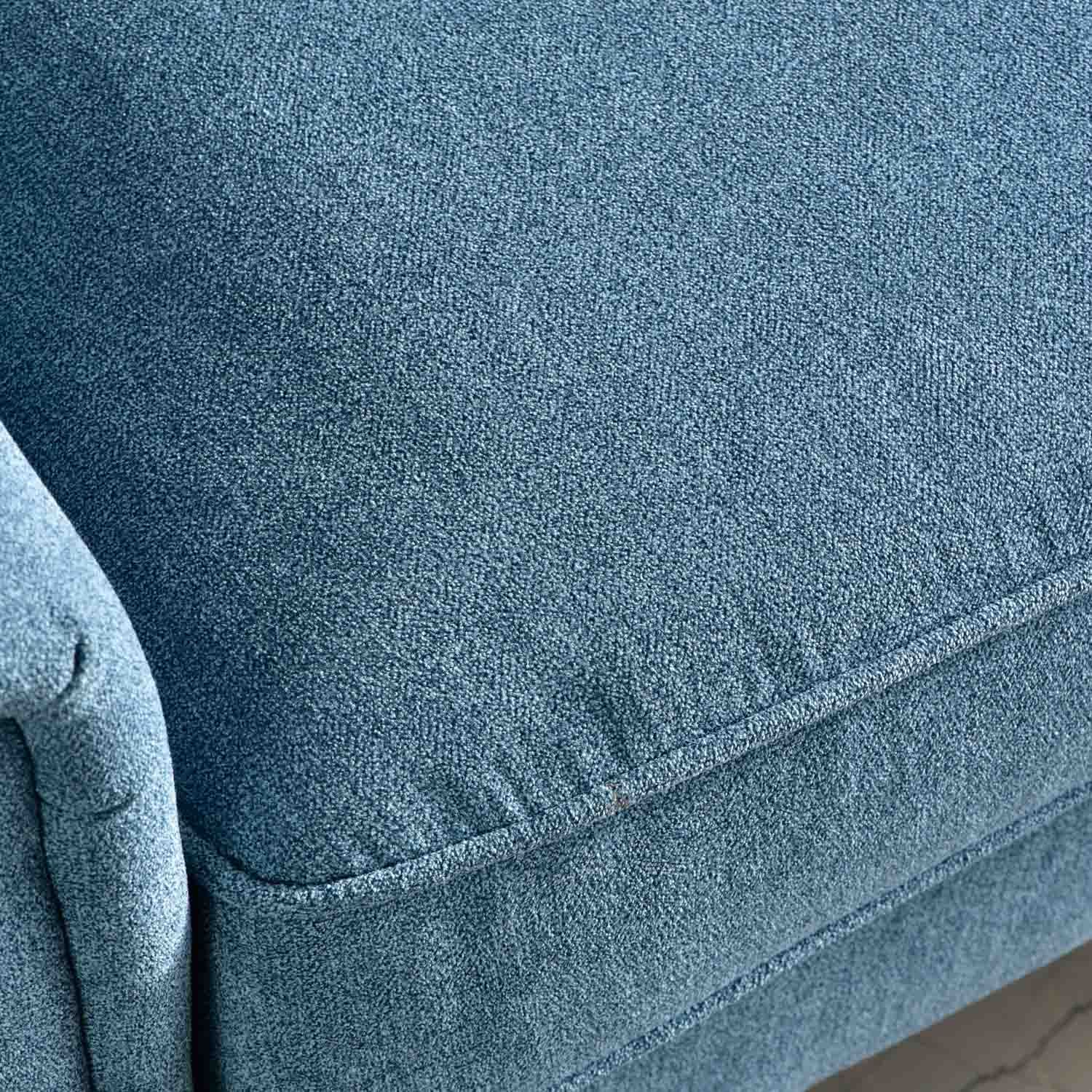 Living Room 73.6'' Wide Suede or Line Fabric Sofa, 6 Colors