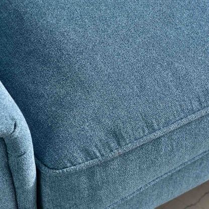 Living Room 73.6'' Wide Suede or Line Fabric Sofa, 6 Colors