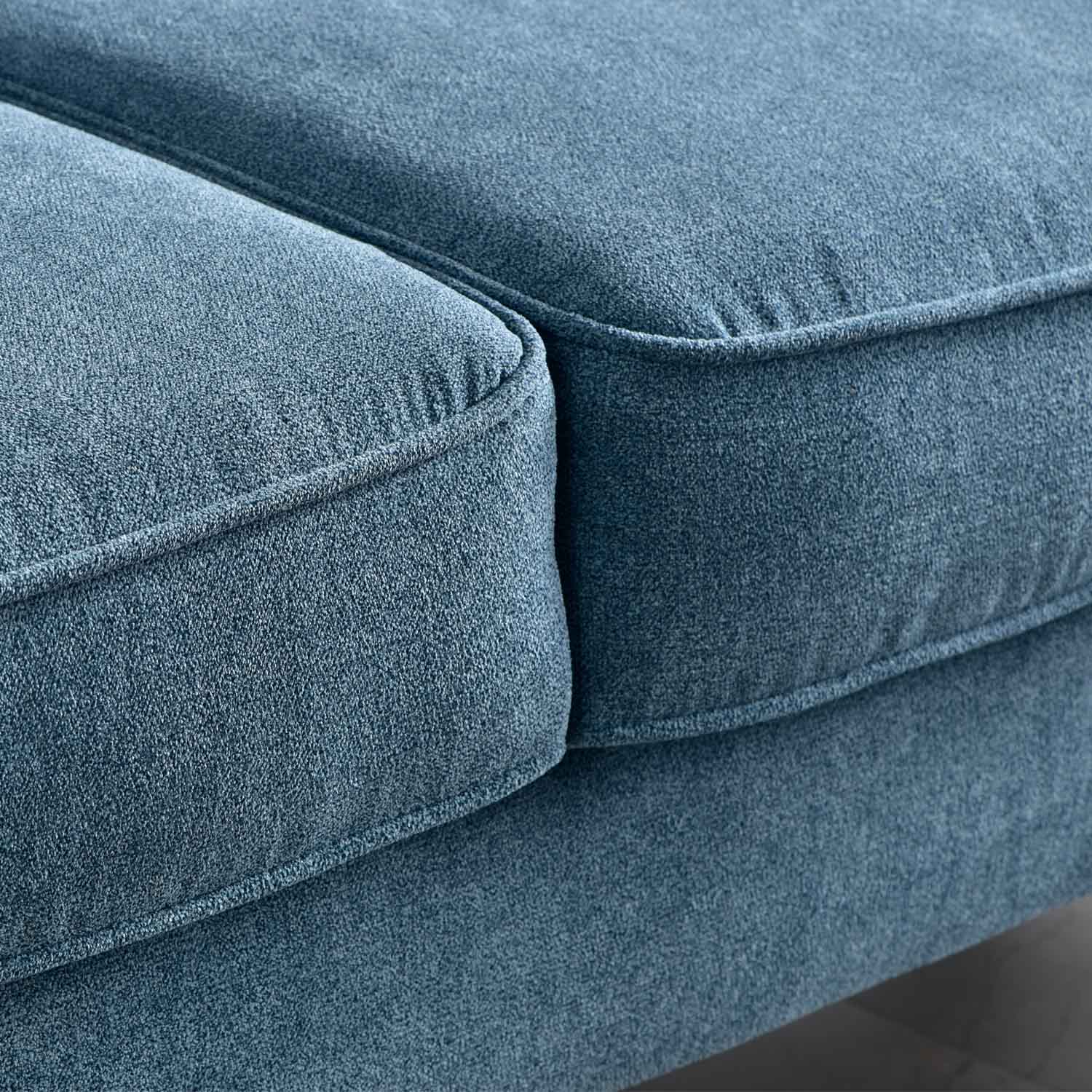 Living Room 73.6'' Wide Suede or Line Fabric Sofa, 6 Colors