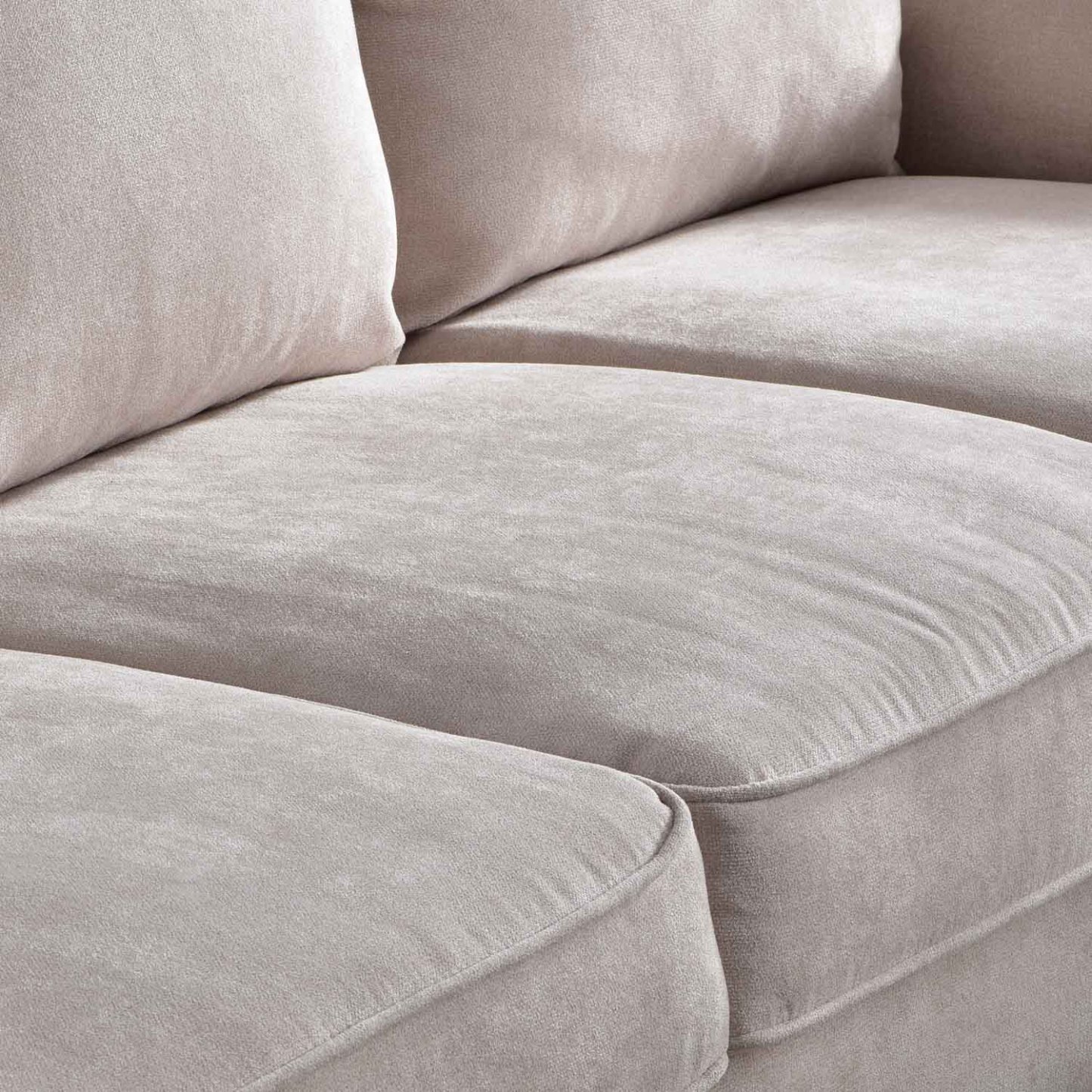 Living Room 73.6'' Wide Suede or Line Fabric Sofa, 6 Colors