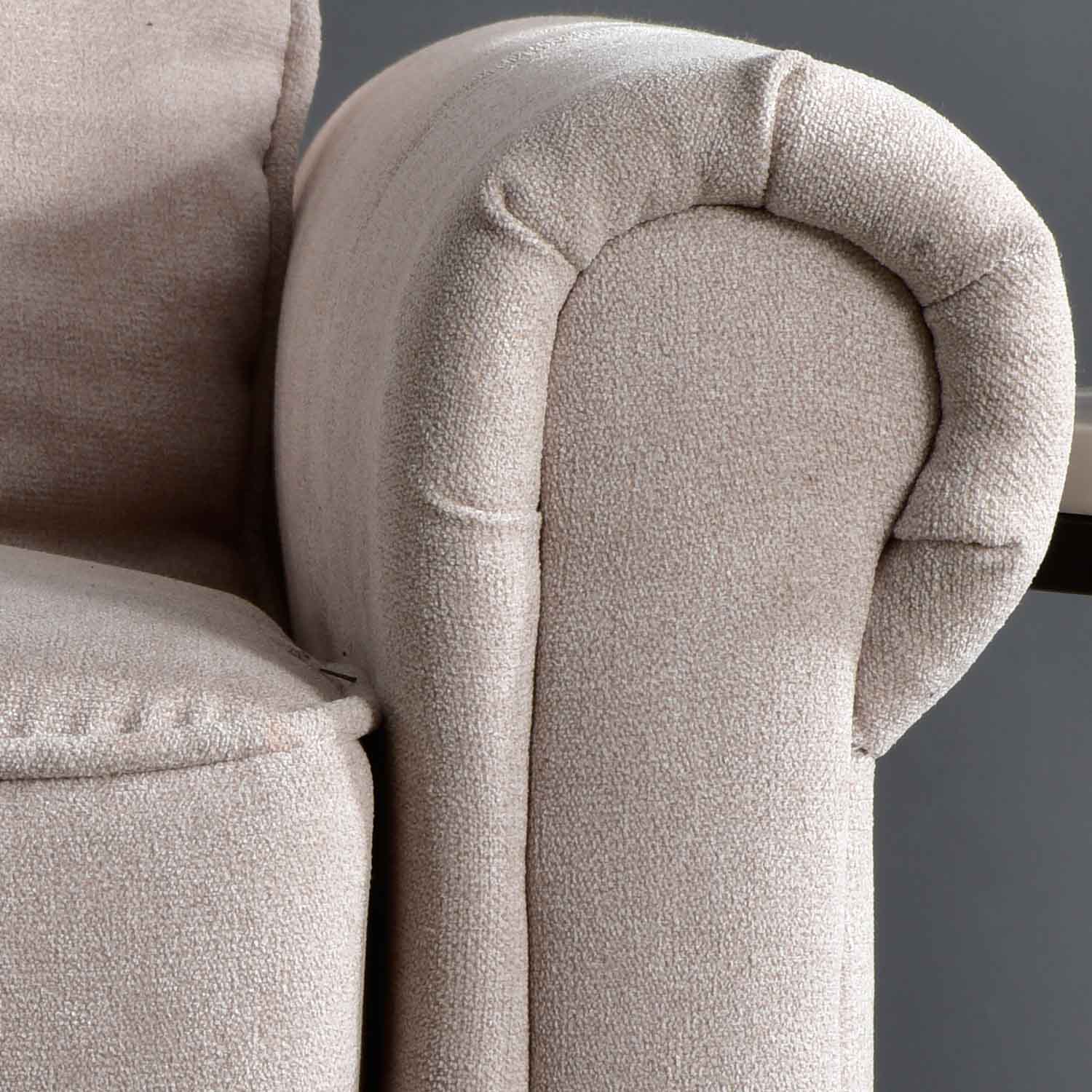 Living Room 73.6'' Wide Suede or Line Fabric Sofa, 6 Colors