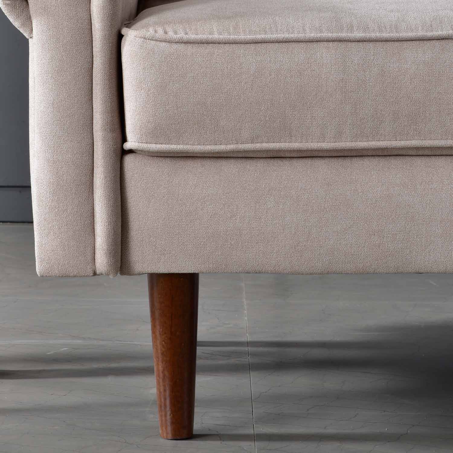 Living Room 73.6'' Wide Suede or Line Fabric Sofa, 6 Colors