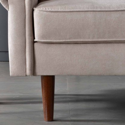 Living Room 73.6'' Wide Suede or Line Fabric Sofa, 6 Colors