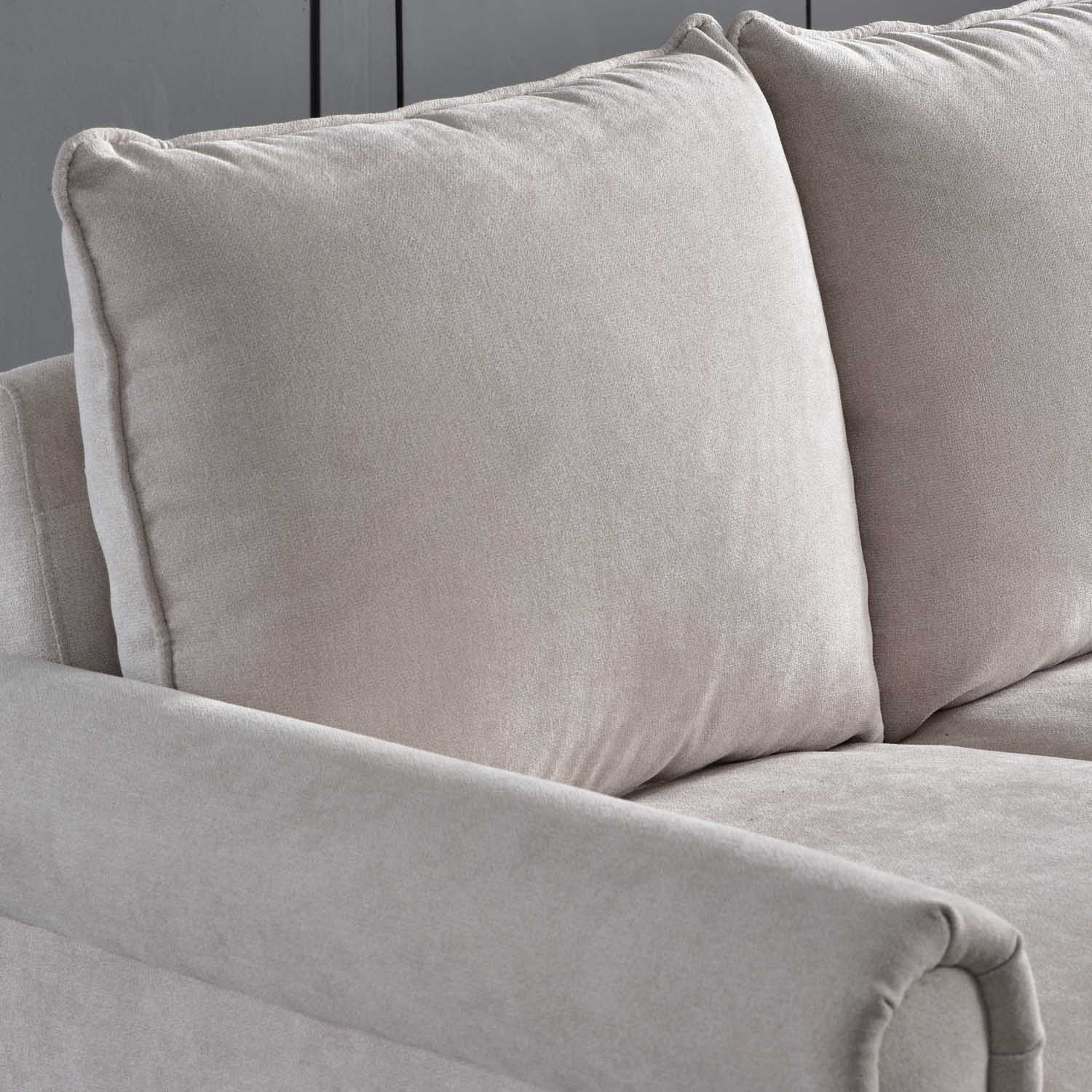 Living Room 73.6'' Wide Suede or Line Fabric Sofa, 6 Colors