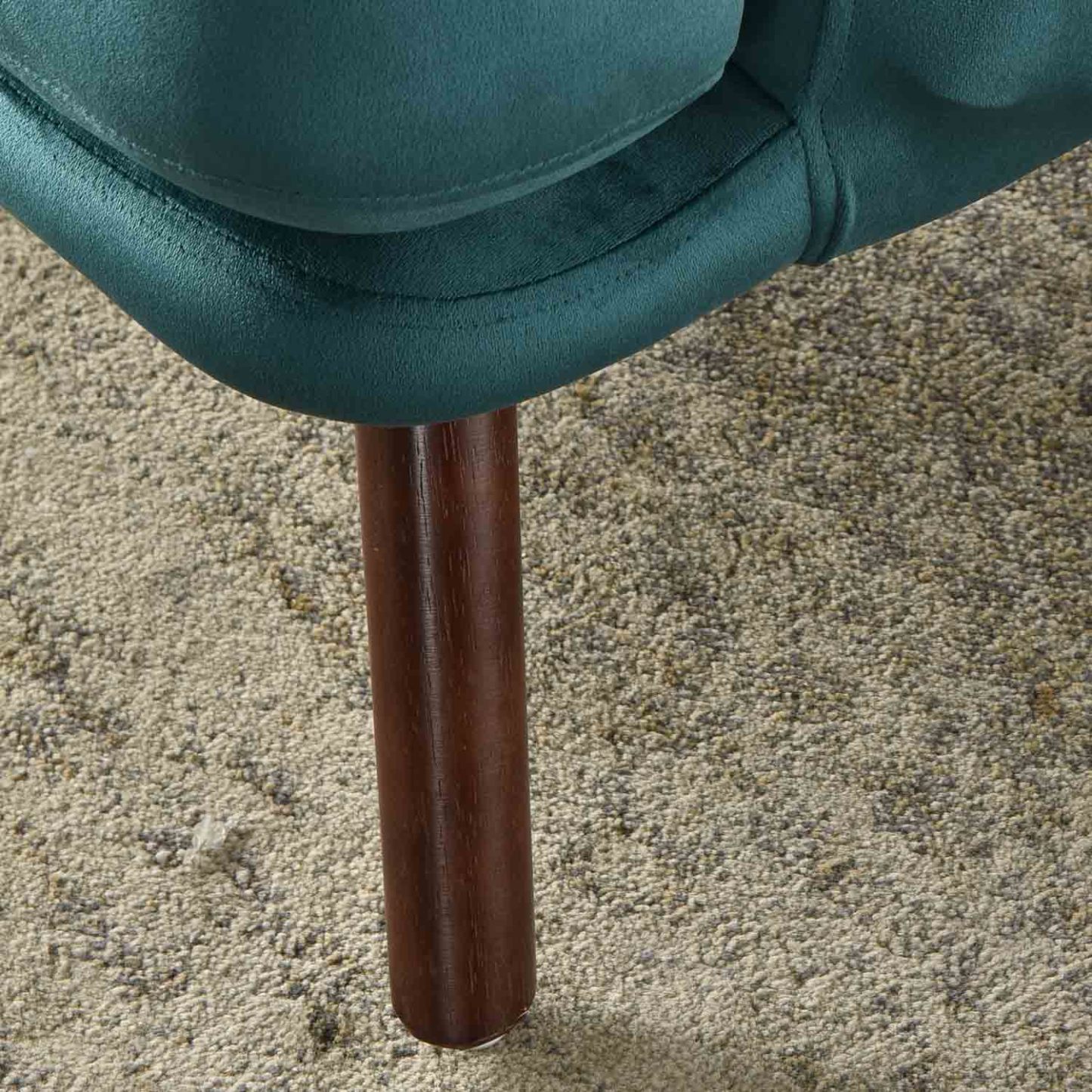 Living Room Accent Chair with Ottoman, 6 Angles Adjustable