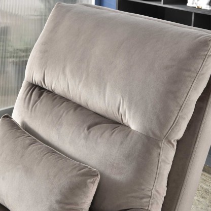 Living Room Accent Chair with Ottoman, 6 Angles Adjustable