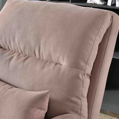 Living Room Accent Chair with Ottoman, 6 Angles Adjustable