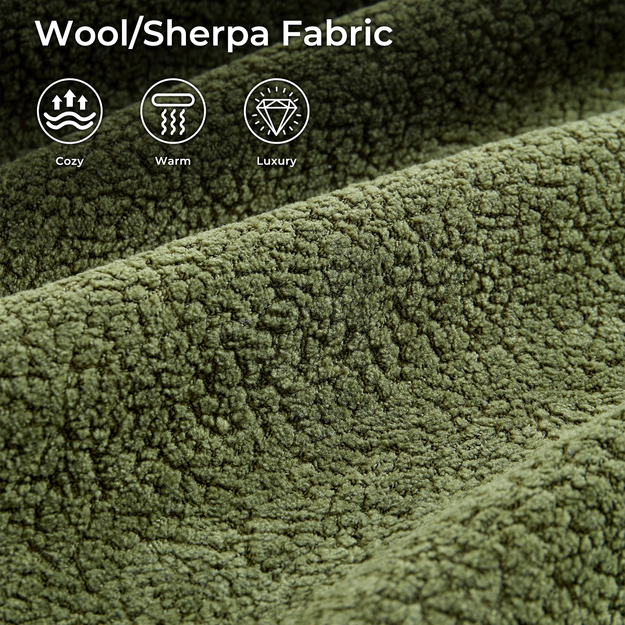 104" L-Shape Modular Couch with Chaise,Cloud Velvet Fabric,No Assembly Required
