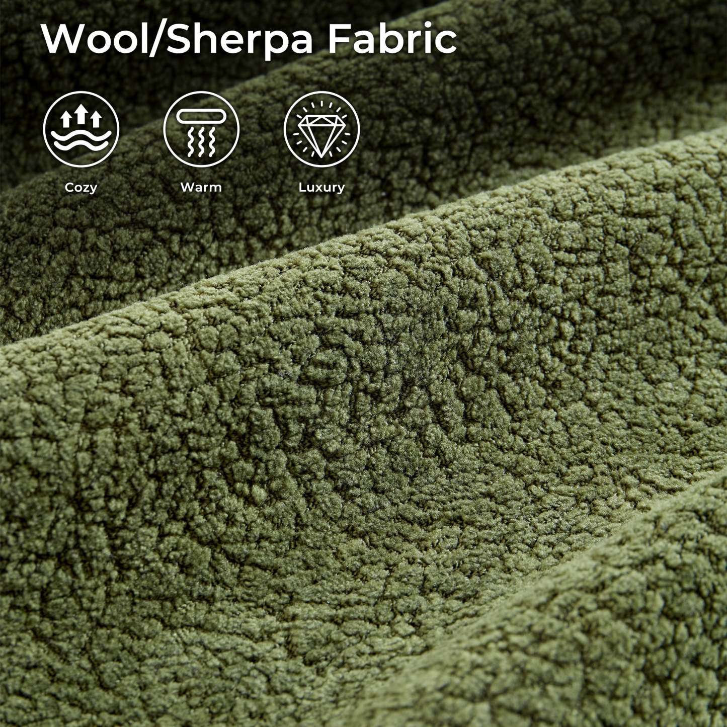 104" L-Shape Modular Couch with Chaise,Cloud Velvet Fabric,No Assembly Required