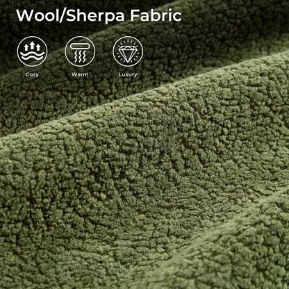 104" L-Shape Modular Couch with Chaise,Cloud Velvet Fabric,No Assembly Required