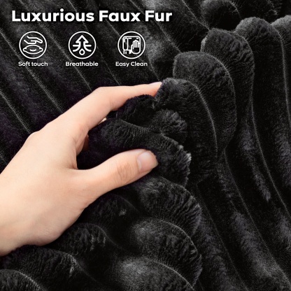 Living Room Modular Couch Ottoman, 1 Wale Plush Corduroy Fabric