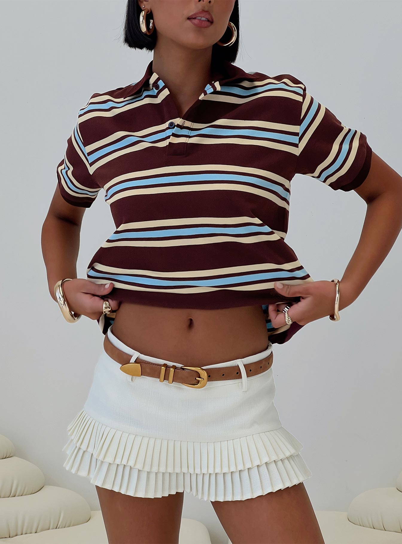 Leisure Polo Chocolate Multi-Artabri