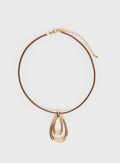 Neroli Necklace Gold/ Brown